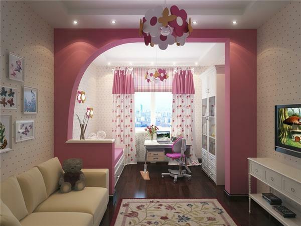 Sākotnēji sadalīta dzīvojamā istaba un bērnistaba palīdzēs skaists drywall