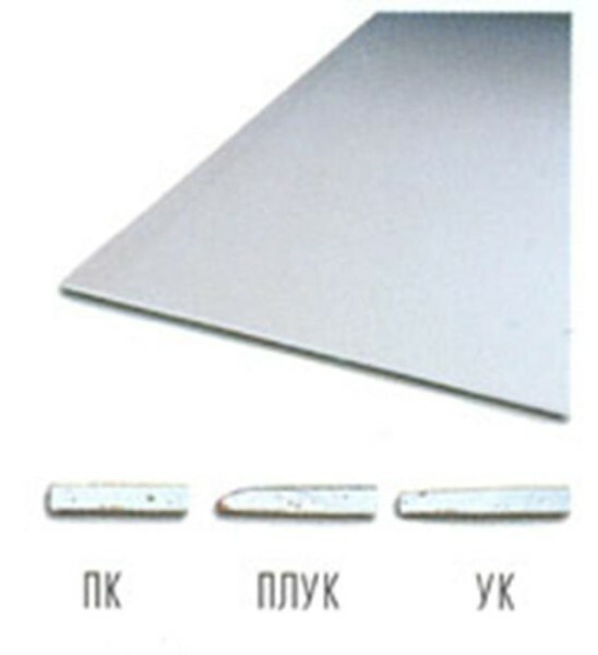 GCR «Knauf» with different types of edges
