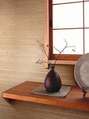 Natural wallpaper will fit into almost any interior