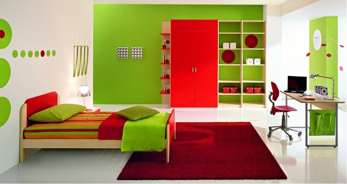 Design of teenage bedrooms