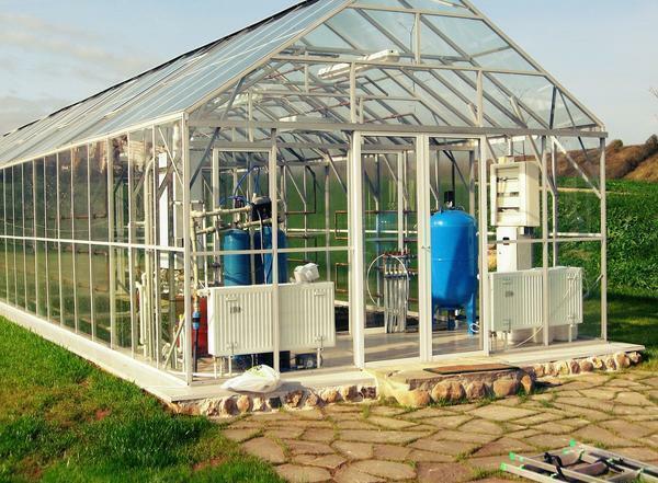 Equipment for warming greenhouses sold in a specialized store or on the Internet