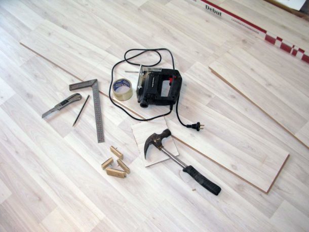 We repair a wooden floor