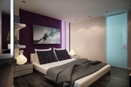 For the design of a small and stylish bedroom, you need to choose the right color scheme