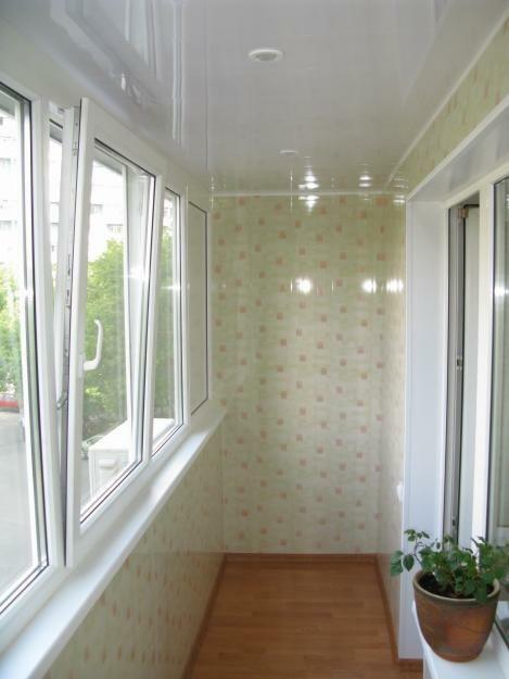 Interior decoration of the balcony with plastic panels is an excellent solution