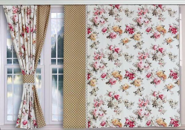 Curtains in the style of Provence look very stylish