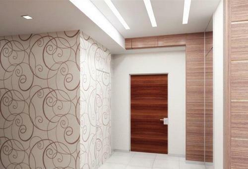 Wallpaper - this is an important part of any modern hallway