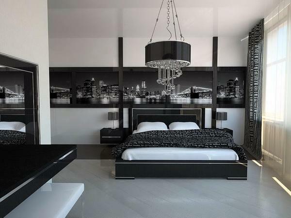 High-tech u spavaćoj sobi - to je ne samo lakonski stil, ali i dostupnost modernih tehnoloških inovacija