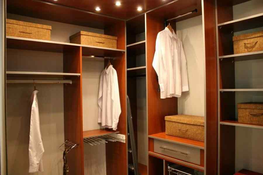 In small-sized housing a storage room, converted into a multi-function wardrobe, will be an excellent option