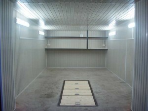 Revestimiento de las paredes y el techo de los paneles de plástico de garaje