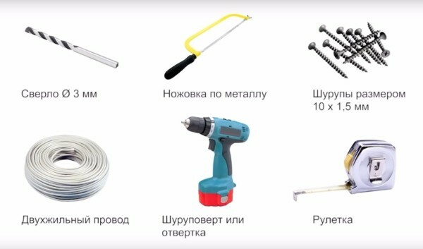 Tools and accessories for installation of the furniture profile
