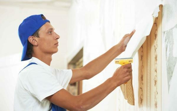 The most popular method is to remove wallpaper from gypsum board with wallpaper paste or primer