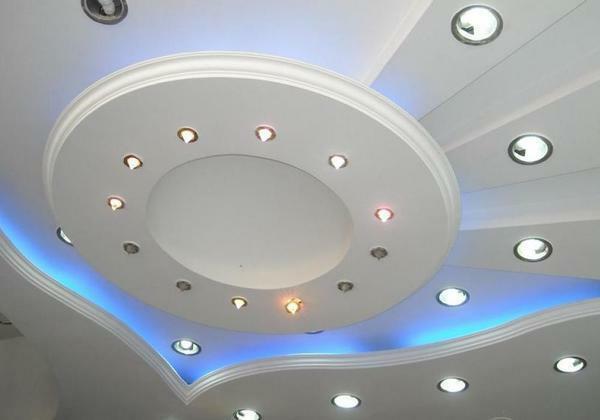 A opção para instalar holofotes no teto