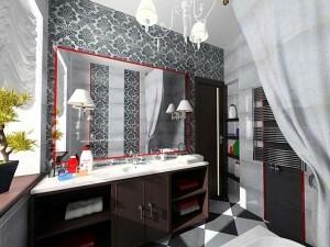 Room Renovasjon: room design med to vinduer, trimme en stor leilighet