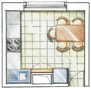 Ideas for the repair of a small kitchen