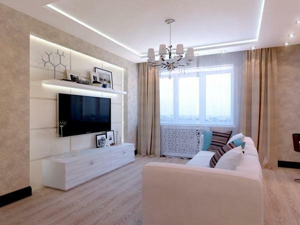 Maximala favoritfärger och detaljer kommer att göra vardagsrummet en elegant och mycket bekväm