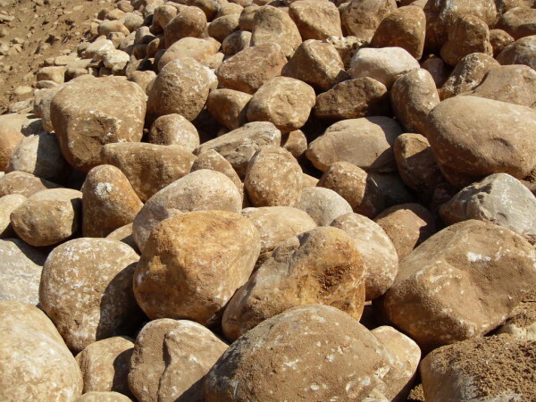 Crushed stone is ideal for our purposes
