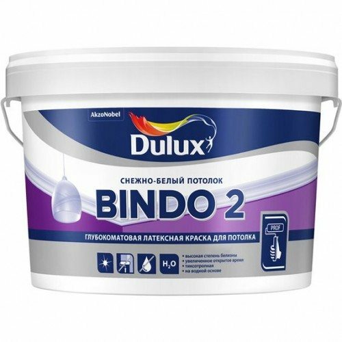 Bindo 2 - doskonały wybór do malowania ścian i sufitów w pomieszczeniach suchych
