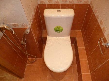 Reparation toalett 137 serie panel hus. Mixer med dusch kan du använda toaletten som en bidé.