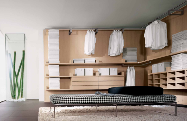 The design of a corner wardrobe should be selected depending on the style of the interior of the room
