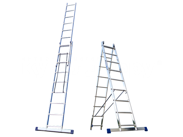 There are several types of two-section ladder, which should be chosen in accordance with their own preferences