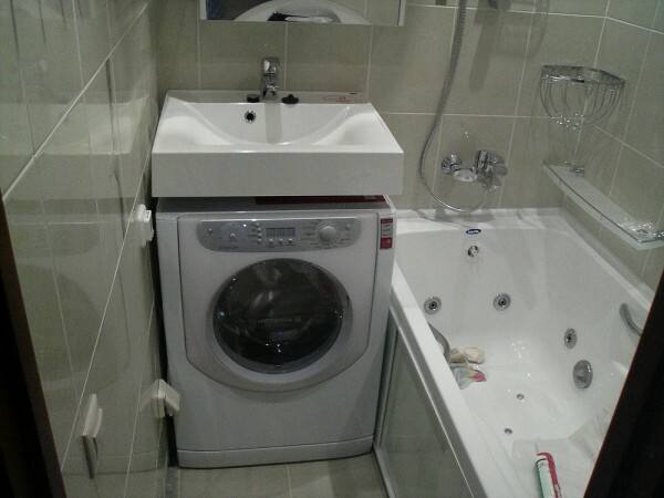 Sudoper-ljiljan s stroj za pranje rublja