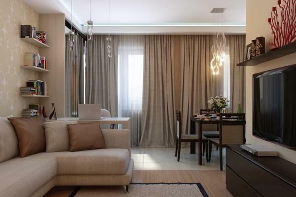 Furniture in the apartment can be arranged in different ways, the main thing is that you feel comfortable and comfortable in the room