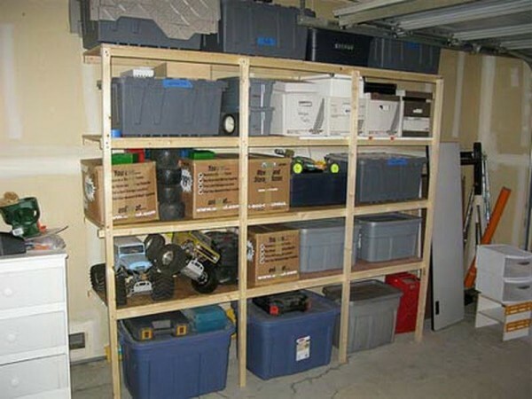 You can buy plastic containers and organize almost professional storage system