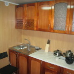 Kitchen with plastic walls