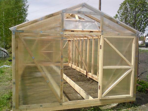 If the greenhouse is wooden, then it should be treated with a special impregnation, protecting it from the negative effects of natural factors