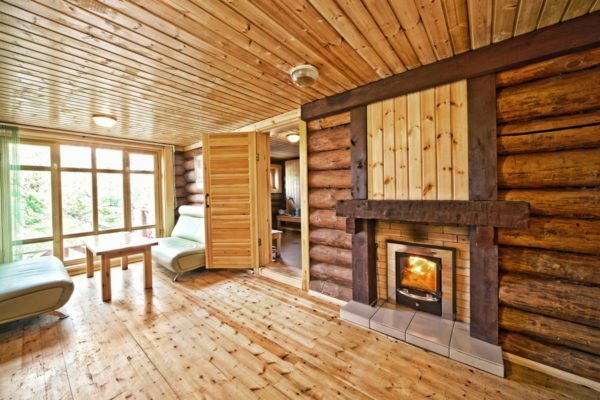 Design saunas and lounges assumes the maximum use of natural materials