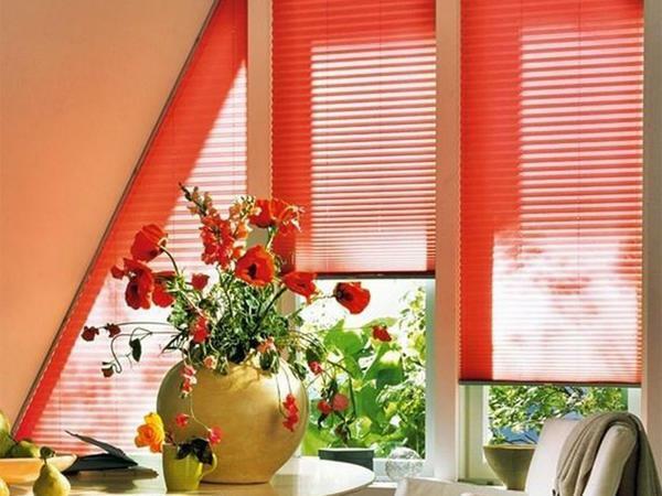 For curtains pleated perfectly suited bright colored fabric