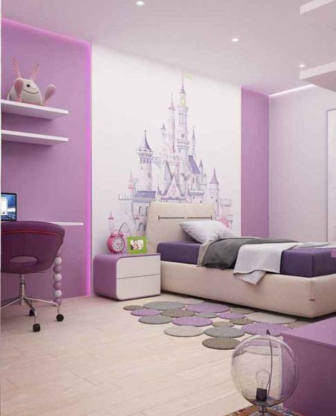 É necessário escolher corretamente as cores para companheiro de papel de parede para um resultado não estragar o design do quarto