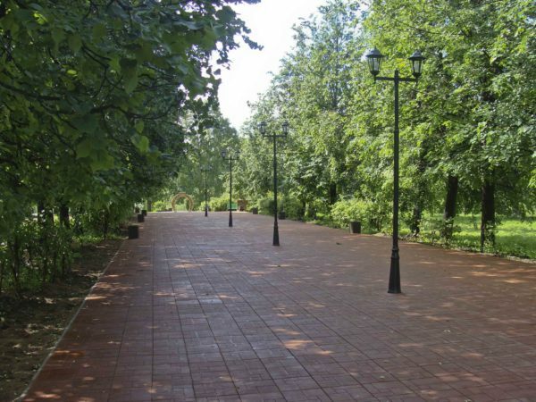 For paving can use water resistant paving made from polymeric materials