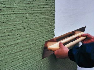 The technology of applying decorative plaster woodworm
