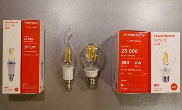 Un problema con estas bombillas - una parte relativamente pequeña potencia máxima.