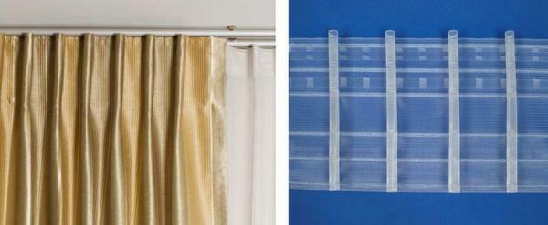 Curtain tapes come in several types