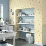 Niche with shelves in kitchen design