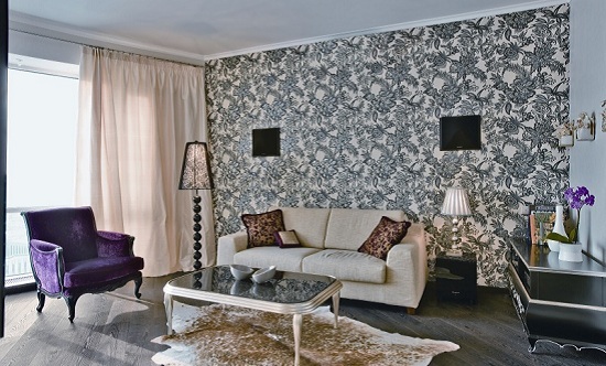 Wallpaper design for living room