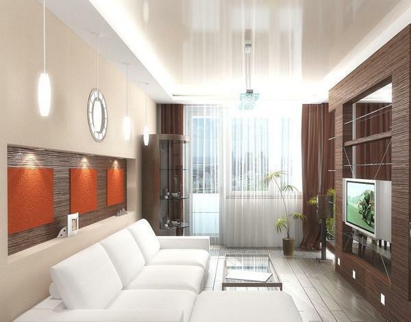 Sadaliet dzīvojamā istaba uz citu vietu, jūs varat izmantot koka vai ģipškartona dekoratīvās starpsienas
