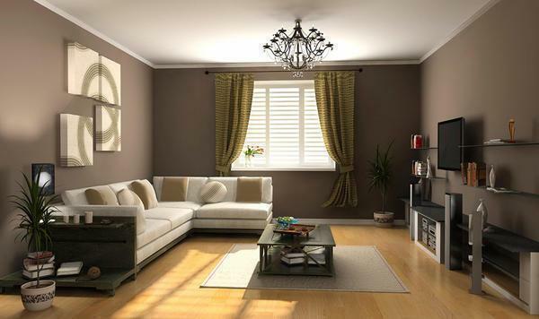 Properly selected wallpapers emphasize the style of the hall, give it a personality