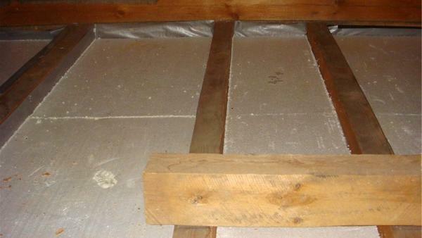 Insulated attic floors are possible with the help of foam plastic