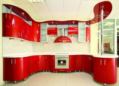 Design bright kitchen