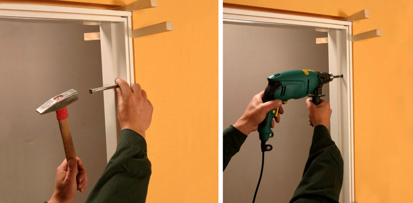 As cunhas espaçadoras são aconselháveis ​​para usar para a instalação de portas internas e externas 