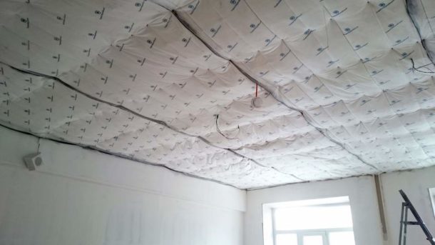 Sound insulation of the ceiling in the apartment under a suspended ceiling: cost