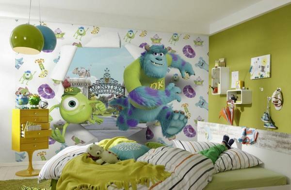 Výberom tapiet v detskej izbe je potrebné pristupovať s veľkou zodpovednosťou: Vždy je vhodné použiť materiál steny s obrazovými hrdinami rozprávok alebo zvierat