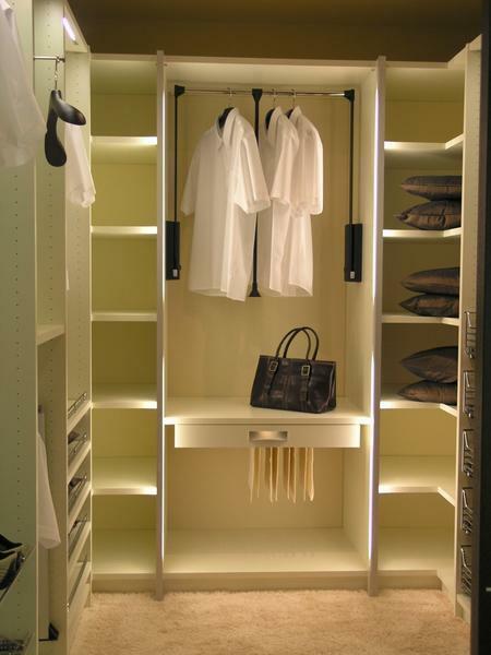 Even from a small pantry room can get a beautiful dressing room