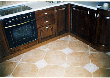 Tiled kitchen design