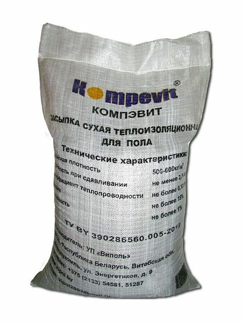riempimento argilla espansa dal marchio "Kompevit".