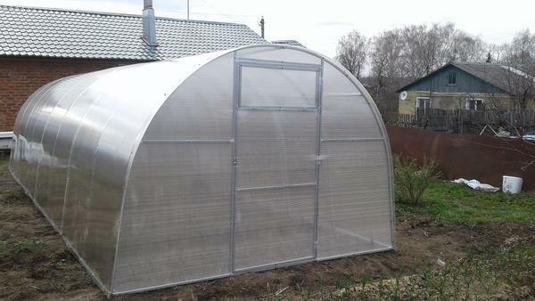 Greenhouses made of metal and polycarbonate are suitable for country sites