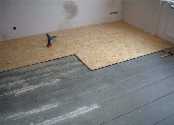 How to put tiles on a wooden floor